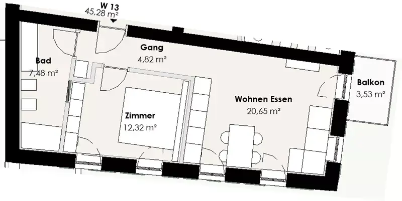 Amadeus Immobilien - Residence Petersheim Ritten Wohnung Lengstein 800 401 W13