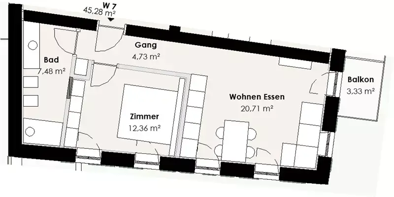 Amadeus Immobilien - Residence Petersheim Ritten Wohnung Lengstein 800 401 W7